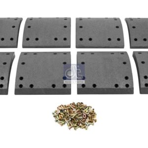 LPM Truck Parts - DRUM BRAKE LINING KIT, AXLE KIT OVERSIZE (21200791B)