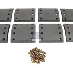 LPM Truck Parts - DRUM BRAKE LINING KIT, AXLE KIT OVERSIZE (1057006810 - 3057396810)