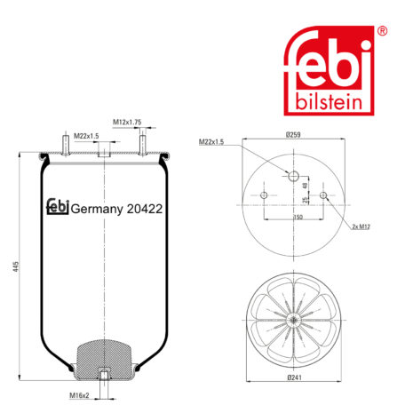 LPM Truck Parts - AIR SPRING (3229002900S1)