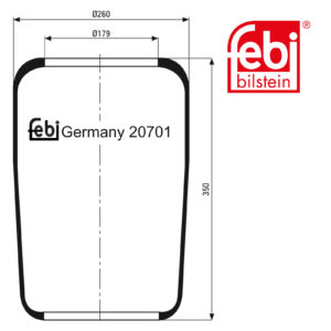 LPM Truck Parts - AIR SPRING (B510040)