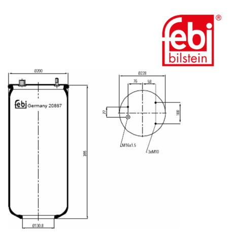 LPM Truck Parts - AIR SPRING (0513983)