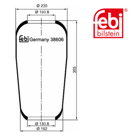 LPM Truck Parts - AIR SPRING (20554764)