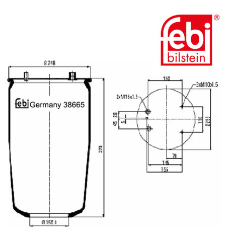 LPM Truck Parts - AIR SPRING (0513982)