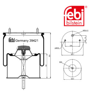 LPM Truck Parts - AIR SPRING (166217)