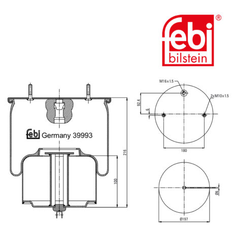 LPM Truck Parts - AIR SPRING (20554761)