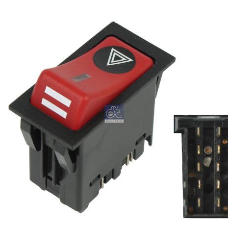 LPM Truck Parts - HAZARD WARNING SWITCH (81255050966 - 81255250019)