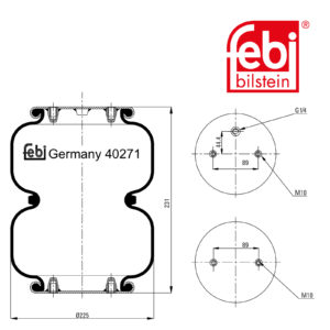 LPM Truck Parts - AIR SPRING (016793)