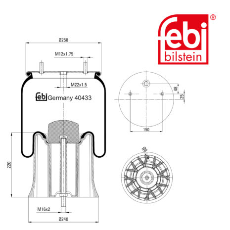 LPM Truck Parts - AIR SPRING (3229003900)