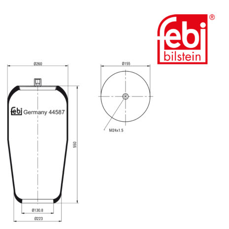 LPM Truck Parts - AIR SPRING (9453270001)