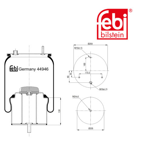 LPM Truck Parts - AIR SPRING (1794421)