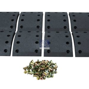 LPM Truck Parts - DRUM BRAKE LINING KIT, AXLE KIT OVERSIZE (81502200331 - 6594211910)