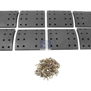 LPM Truck Parts - DRUM BRAKE LINING KIT, AXLE KIT OVERSIZE