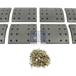 LPM Truck Parts - DRUM BRAKE LINING KIT, AXLE KIT OVERSIZE