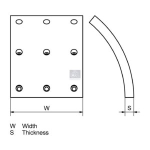 LPM Truck Parts - DRUM BRAKE LINING KIT, AXLE KIT (3494210610 - 3494211210)