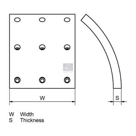 LPM Truck Parts - DRUM BRAKE LINING KIT, AXLE KIT (3494210610 - 3494211210)