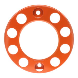 UNWT0013 Orange Coated Steel Wheel Trim 22.5" (571mm) | Premium Hollow-Type for Trucks & Trailers