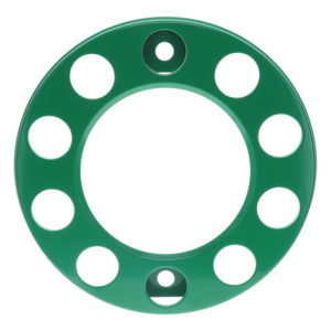UNWT0014 | 22.5in Green Coated Steel Wheel Trim – Hollow Type (571mm)